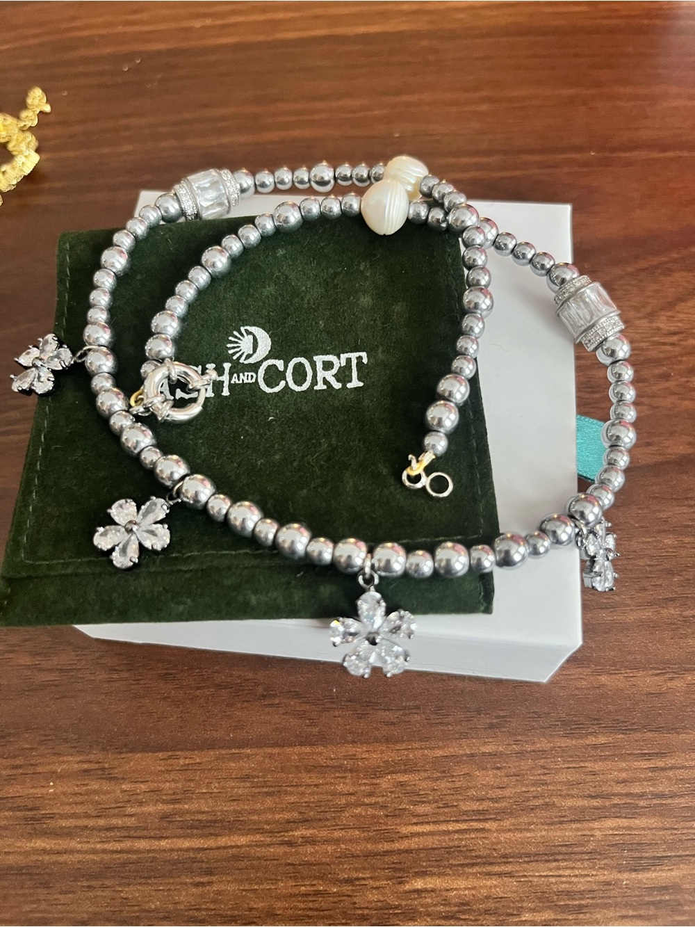 Ash & Cort Silver Flower Necklace